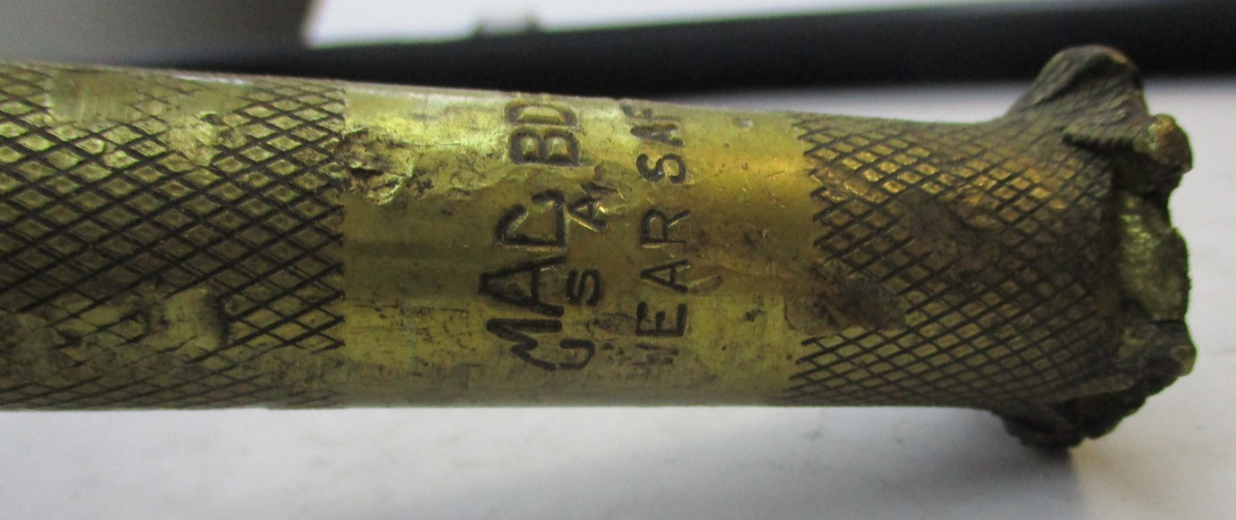 Vintage Mac Tools BD8 8″ Long Brass Drift Punch USA