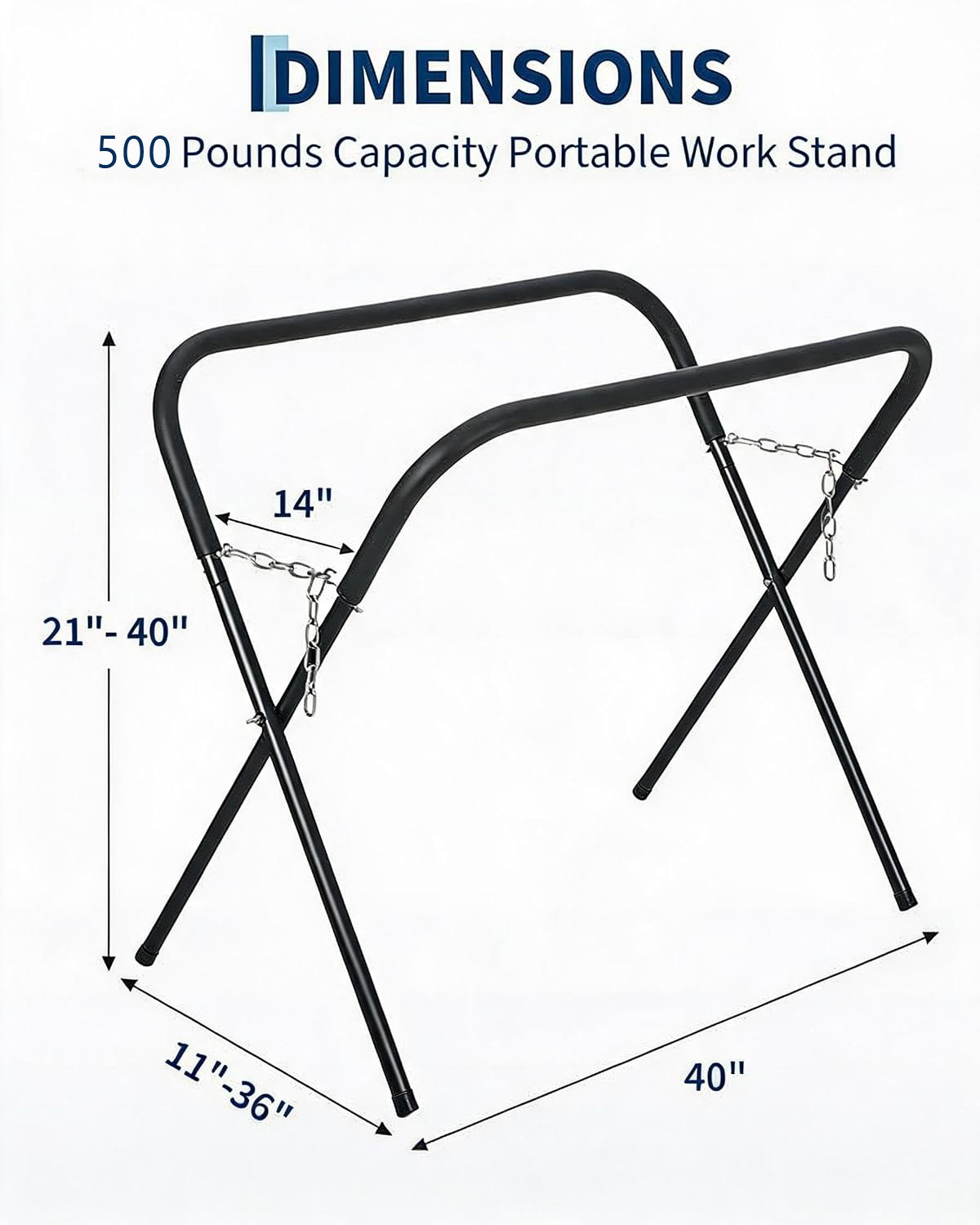 1/2 Pcs Portable Workbench Garage Shop Folding Work Bench Work Stand Rubber Feet