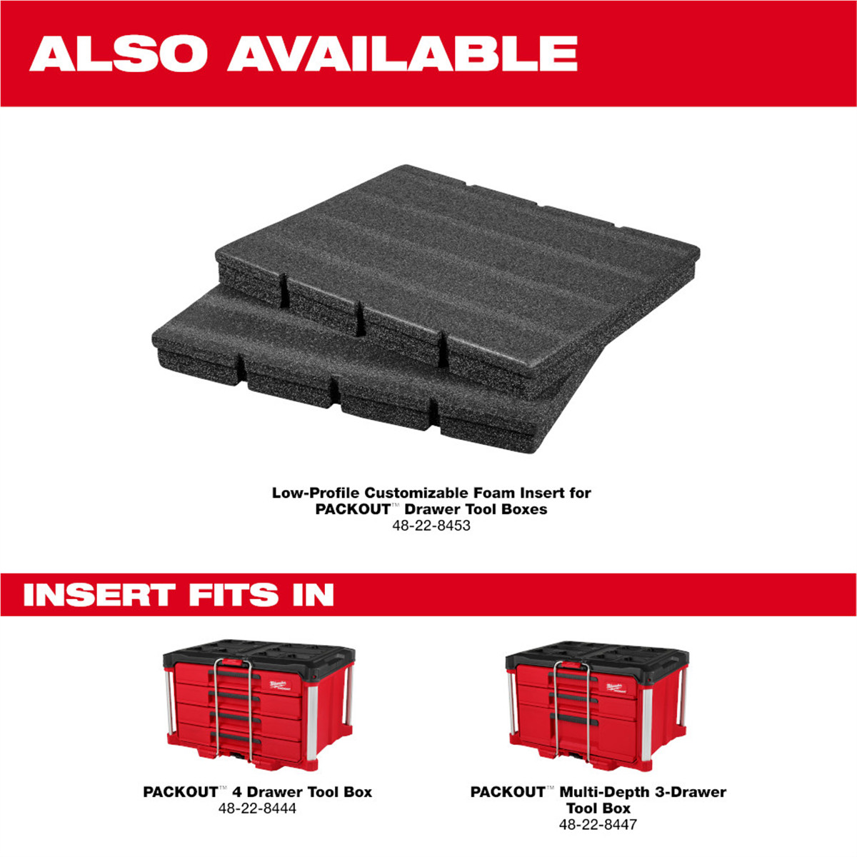 Milwaukee 48-22-8444 PACKOUT Locking Security Bar 50 lb Load Capacity
