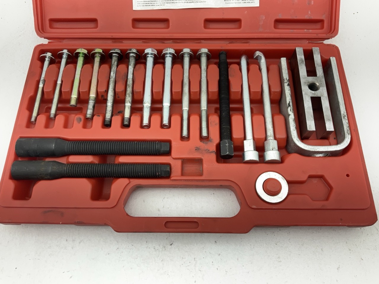 USED #32 – OEM TOOLS 27182 Steering Wheel Puller Set Removal Kit Lock Plate Tool