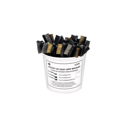 Sg Tool Aid 17370 36 Piece Bucket Of Brushes Brass Nylon And Steel
