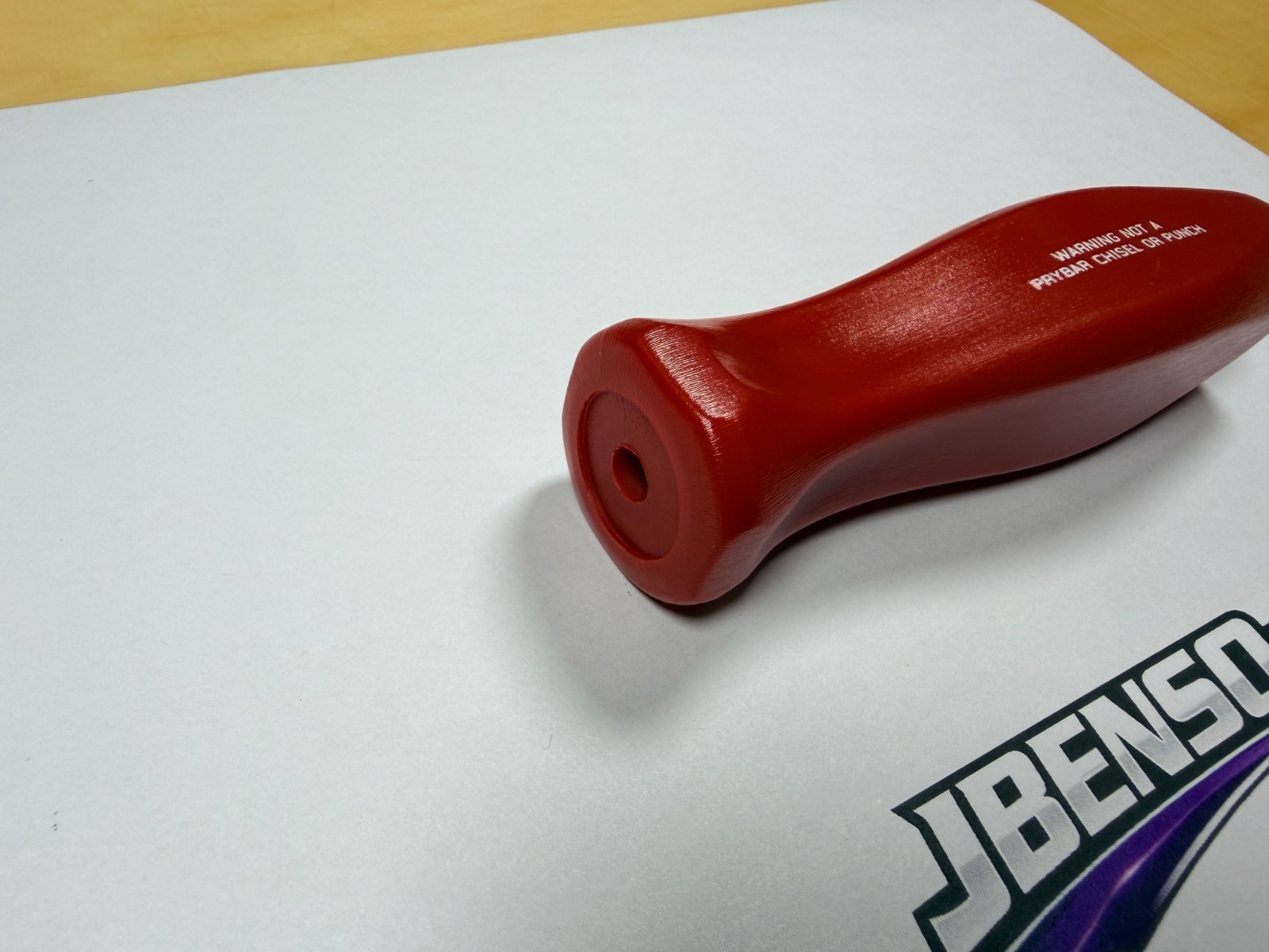 Snap-on Tools USA NEW RARE RED Medium Replacement Handle Hard Grip