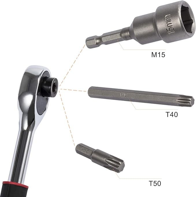 E-cowlboy Hard Top and Door Removal Torx Set Tool Kit for 2007-2024 Jeep Wrangle