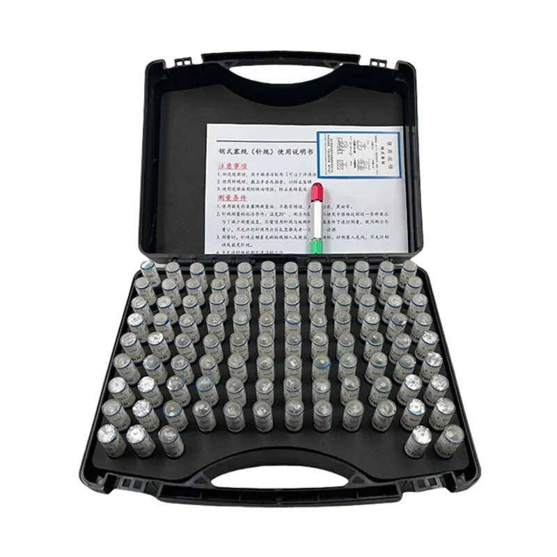 Precision Steel Pin Gauge Set Range Plug Gage for Carpentry and Inspection