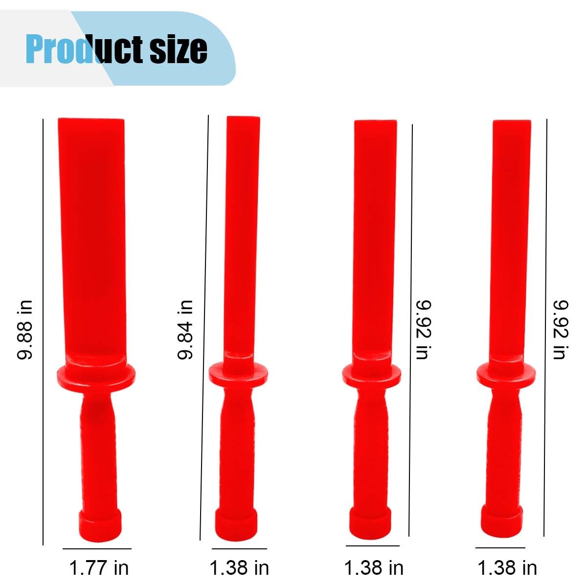 4PCS Plastic Chisel Scraper Set, NonMarring Plastic Scraper Tools, Safe Chise…
