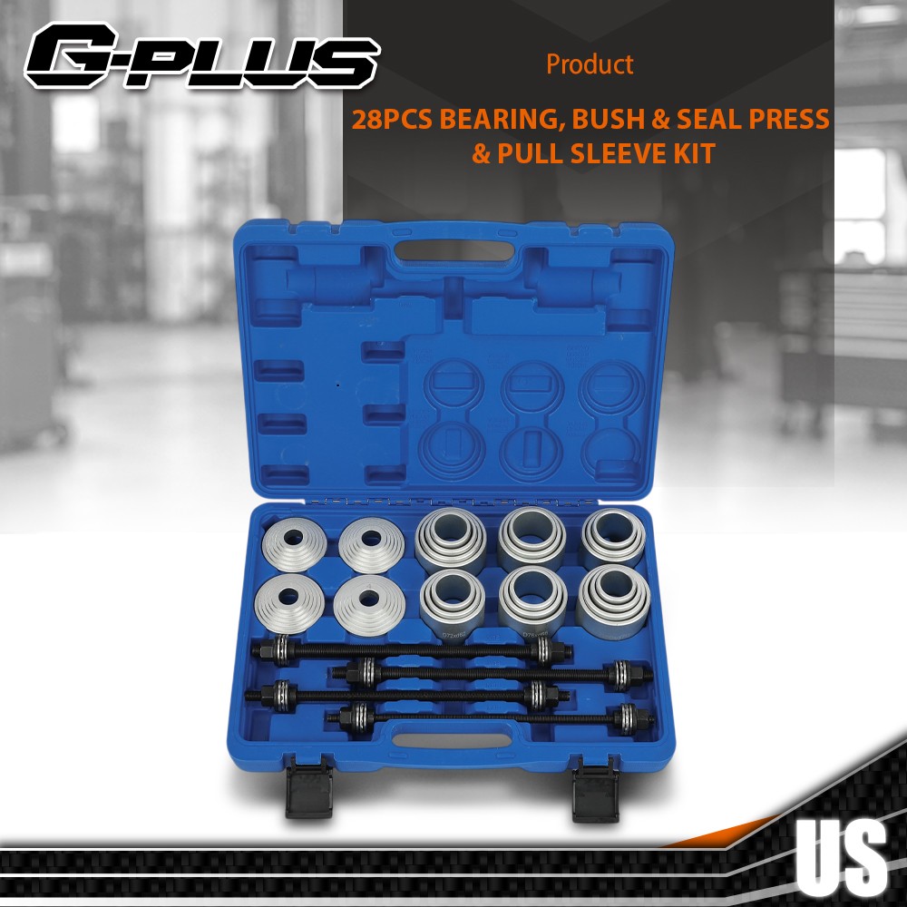28Pc Press Pull Sleeve Kit Fits Car LCV Bearings Seals Garage Tool