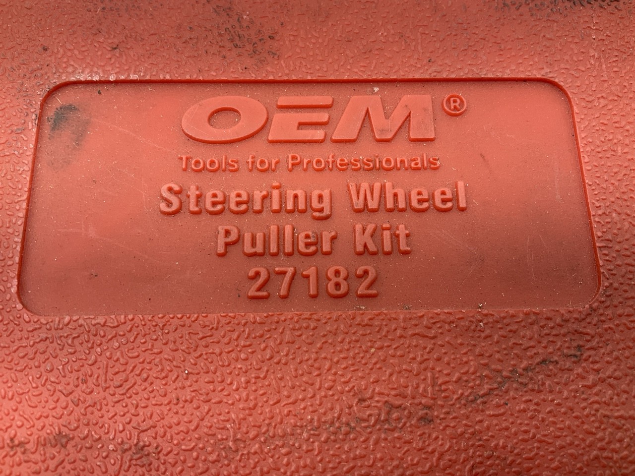 USED #32 – OEM TOOLS 27182 Steering Wheel Puller Set Removal Kit Lock Plate Tool