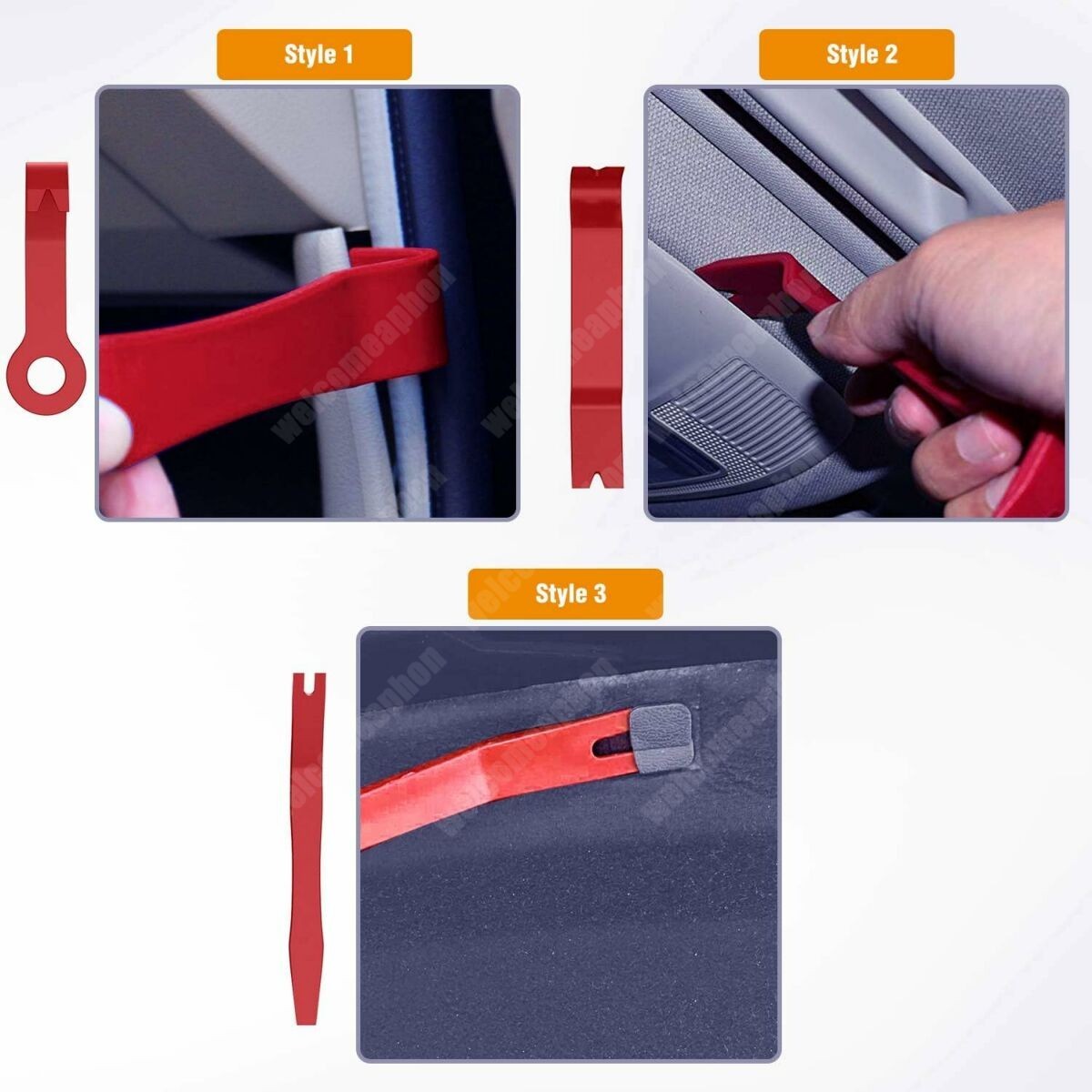 8PCS Auto Trim Removal Tool Kit For Car Audio Dash Panel Fastener Remover Tool