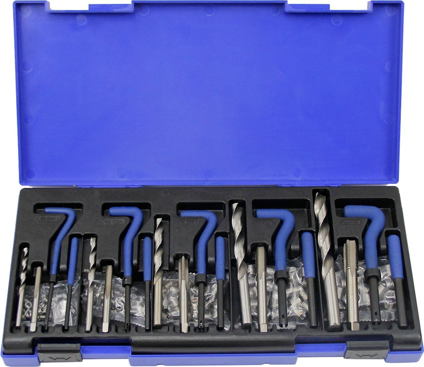 150 PCS Thread repair tool SET(M5*0.8/M6*1.0/M8*1.25/M10*1.5/M12*1.75)