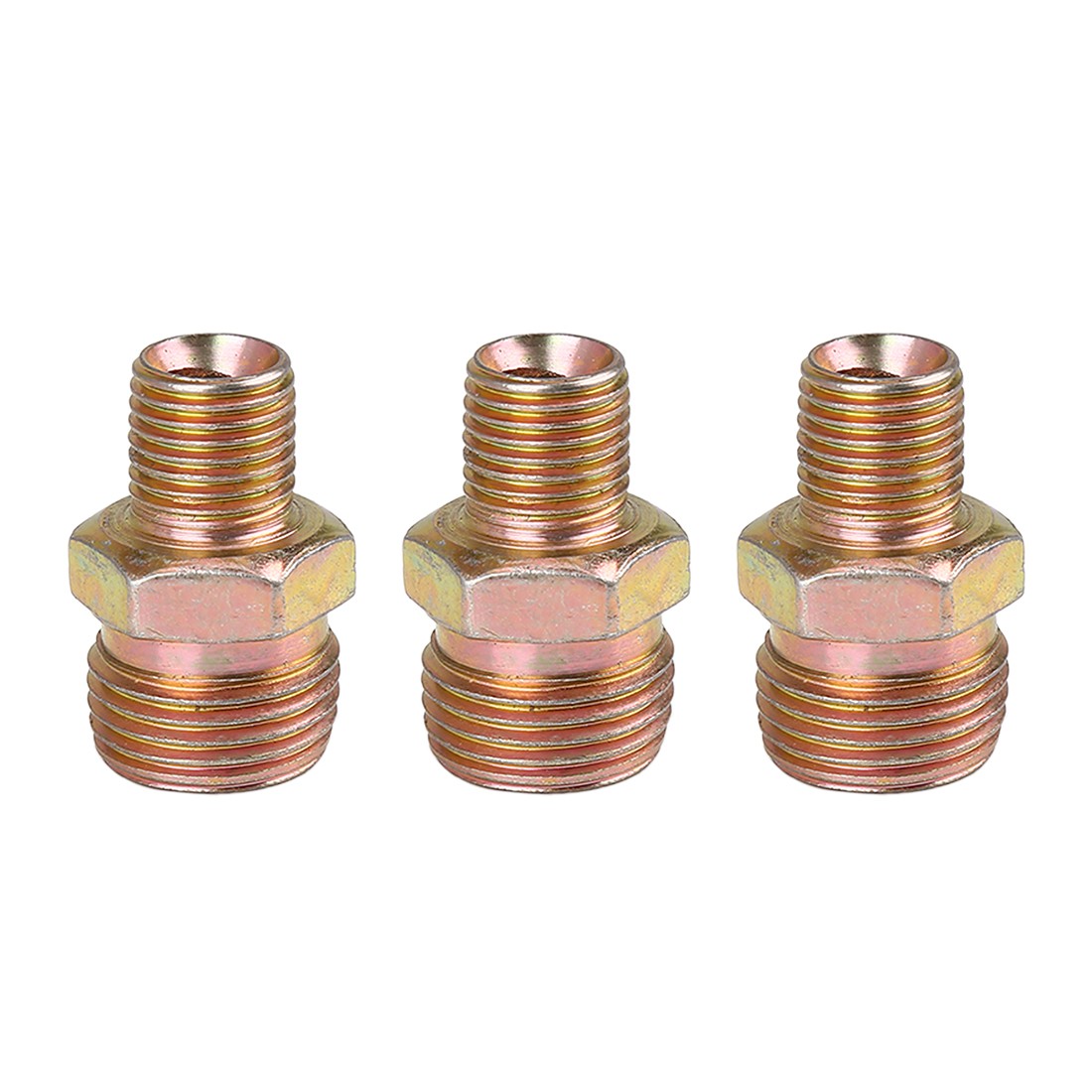3pcs M12X1.25mm to M18X1.5mm Car Hose Fitting Adapter Connector