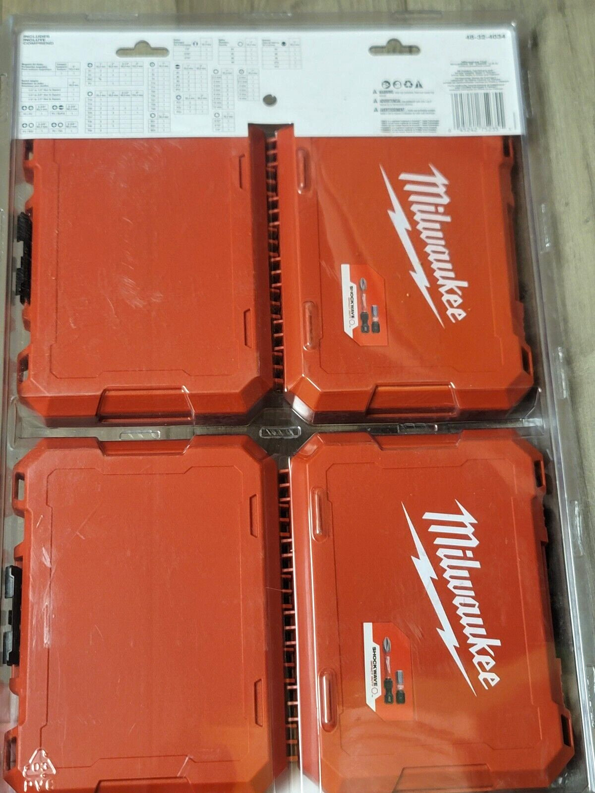 Milwaukee 124pc Shockwave Impact driver Bit Set Designed for Packout #48-32-4034