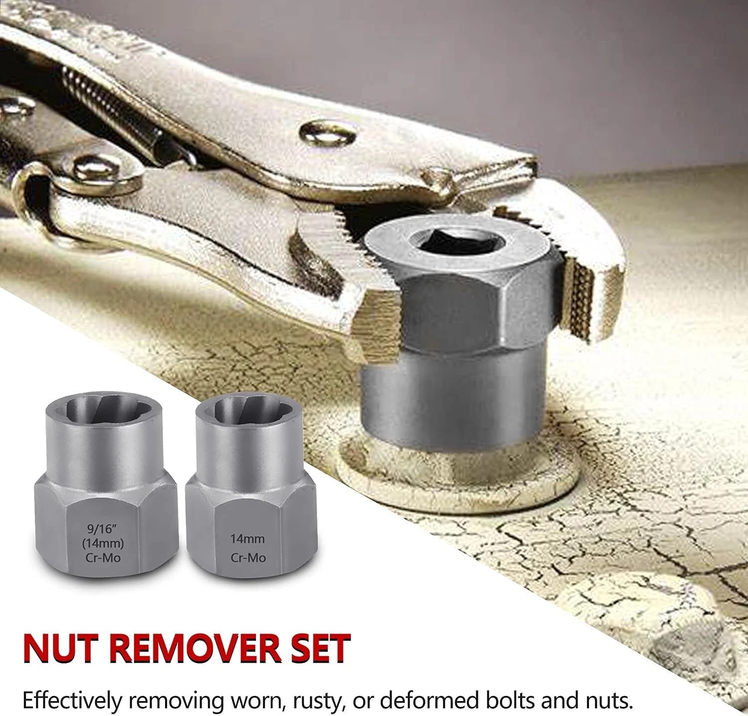 25Pcs Screw Extractor Set Hex Head Multi-Spline Easy Out Bolt Extractor Set