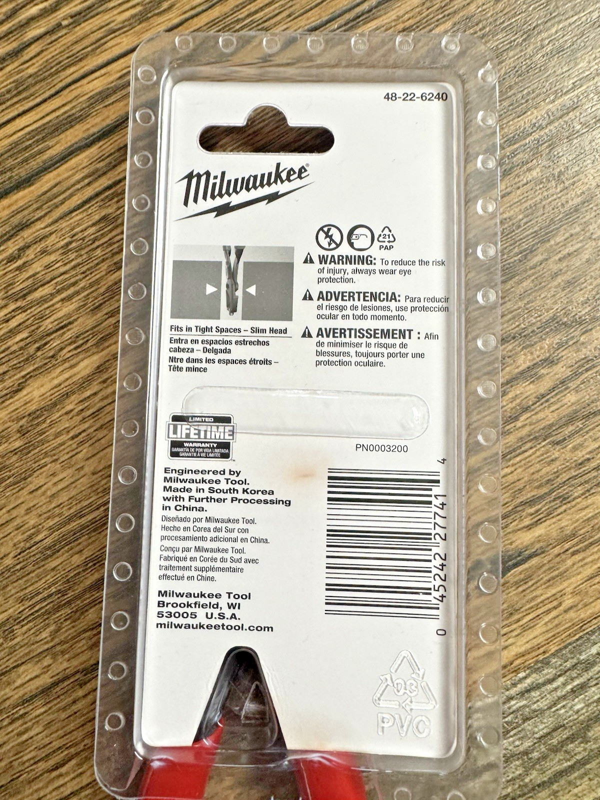 Milwaukee Tools 48-22-6240, 8″ Slip Joint Multi-Function Screw Extraction Pliers