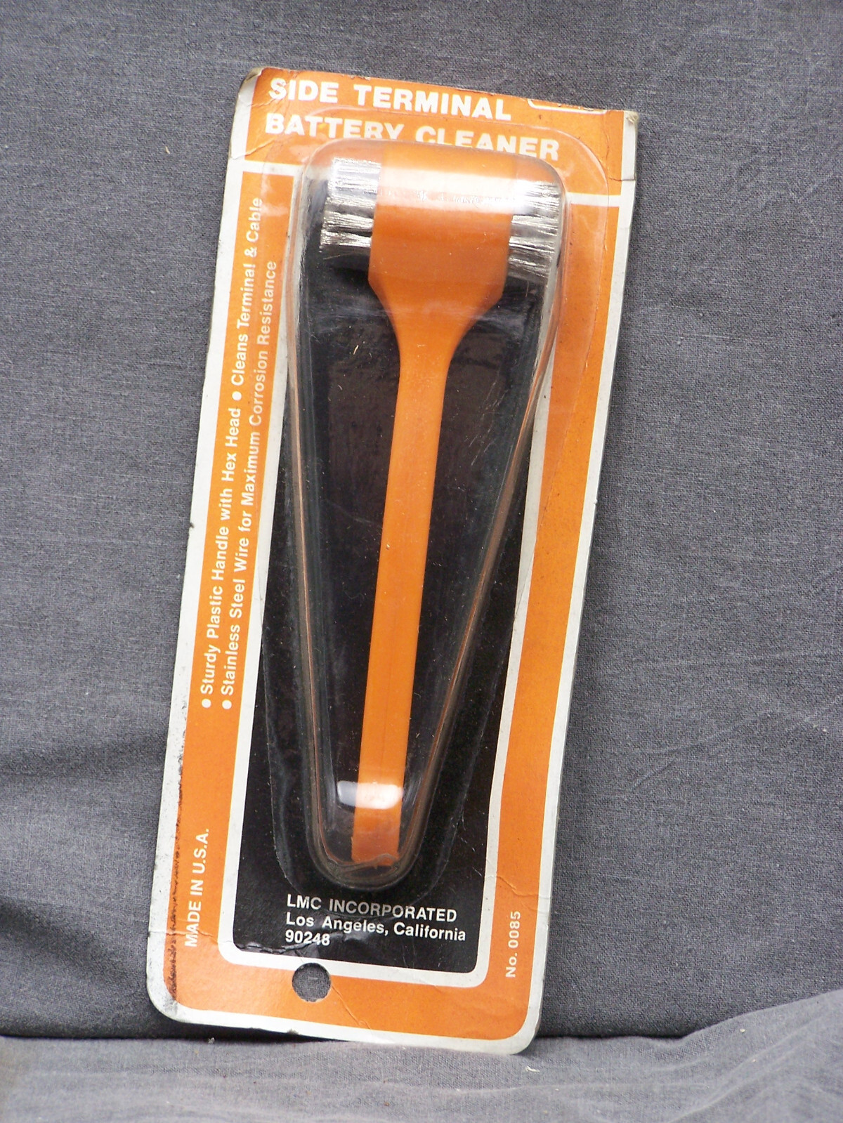 LMC Side Terminal Battery Cleaner Wire Brush Square & Round Made in USA No 0085