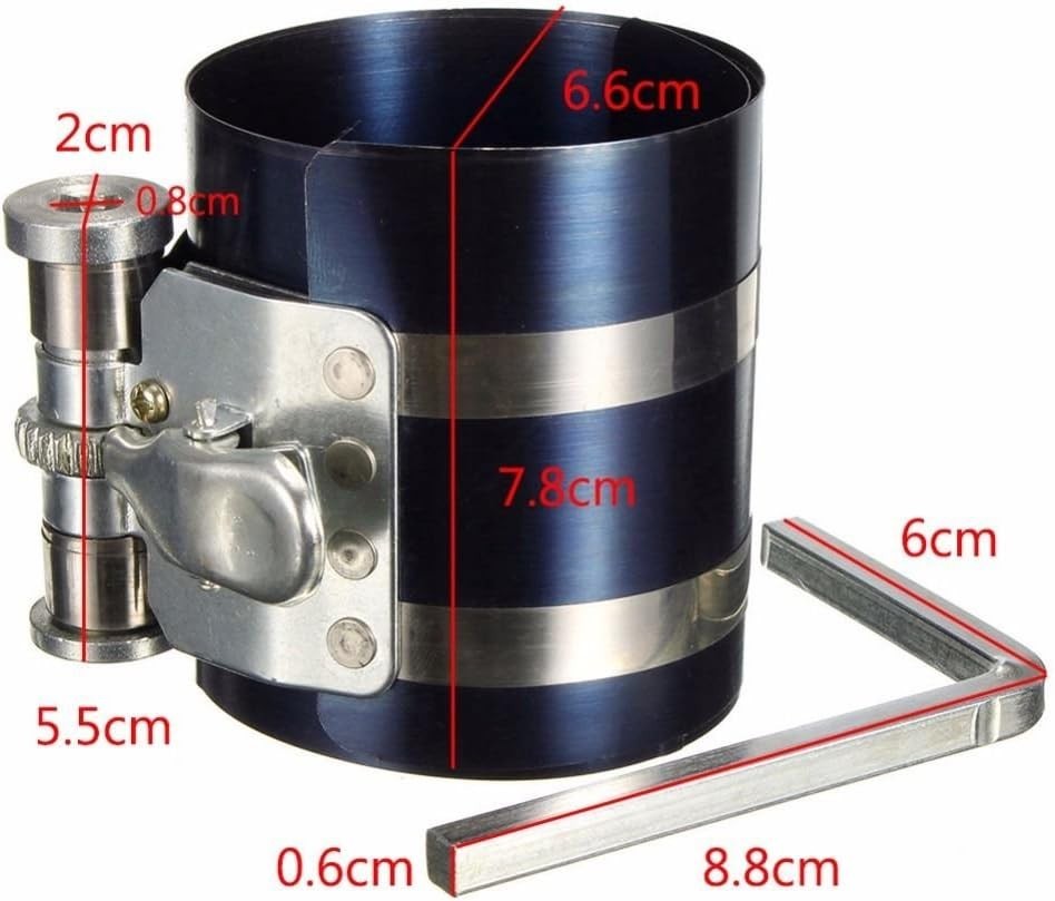 Adjustable Piston Ring Tool Set with Nickel-Plated Finish for Engine Maintenance