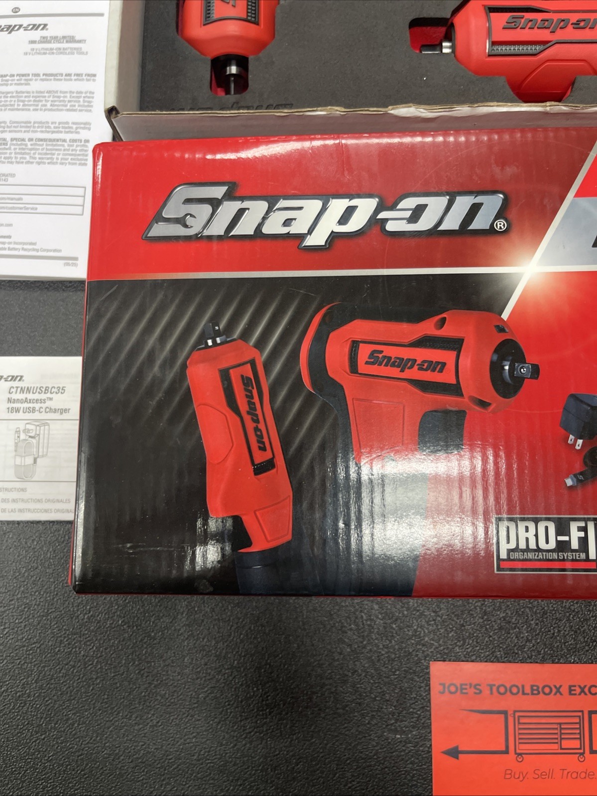 SNAP ON TOOLS NEW CTNN13KF Nano/Axcess Tool Kit RED 1/4″ Drive 2Pc All Pieces