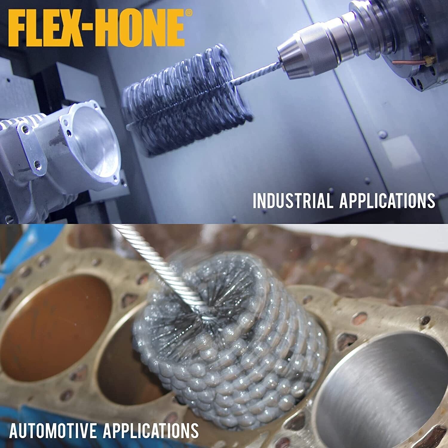 FLEX HONE GBD41232 Cylinder Hone 4-1/2″ Max Bore Diameter, 320 Grit