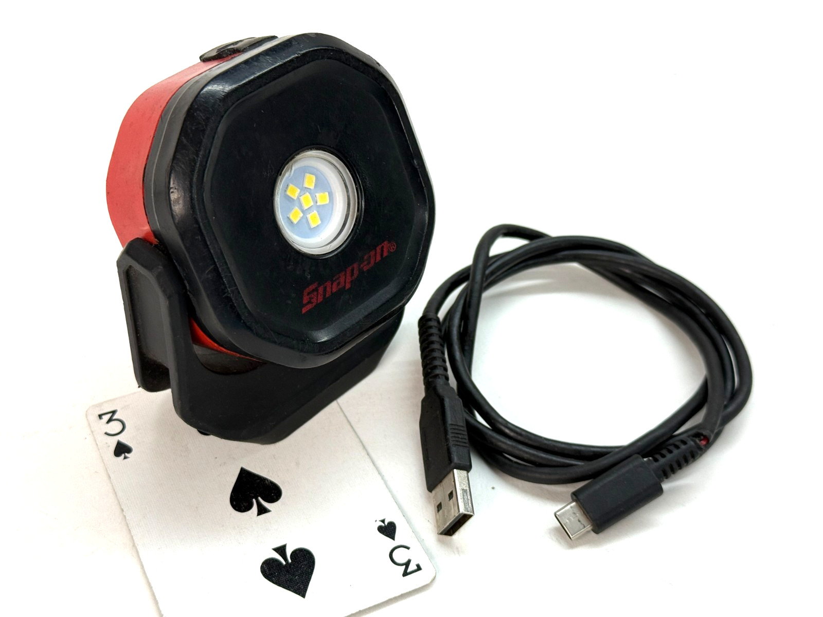 Snap on LED 545 Lumen PROJECT LIGHT Mag-Base Work Light Flashlight ABS ECPRB042M