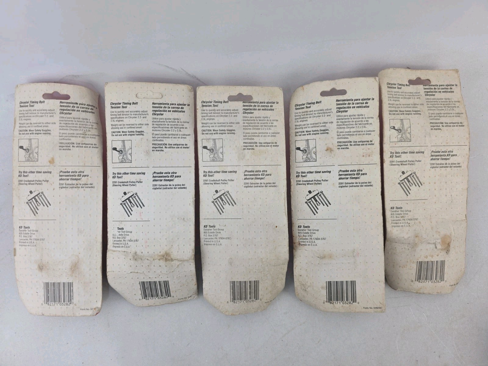 Lot of 5 KD 3282 “Chrylser” Chrysler Misprint Timing Belt Tension Tools NOS USA!