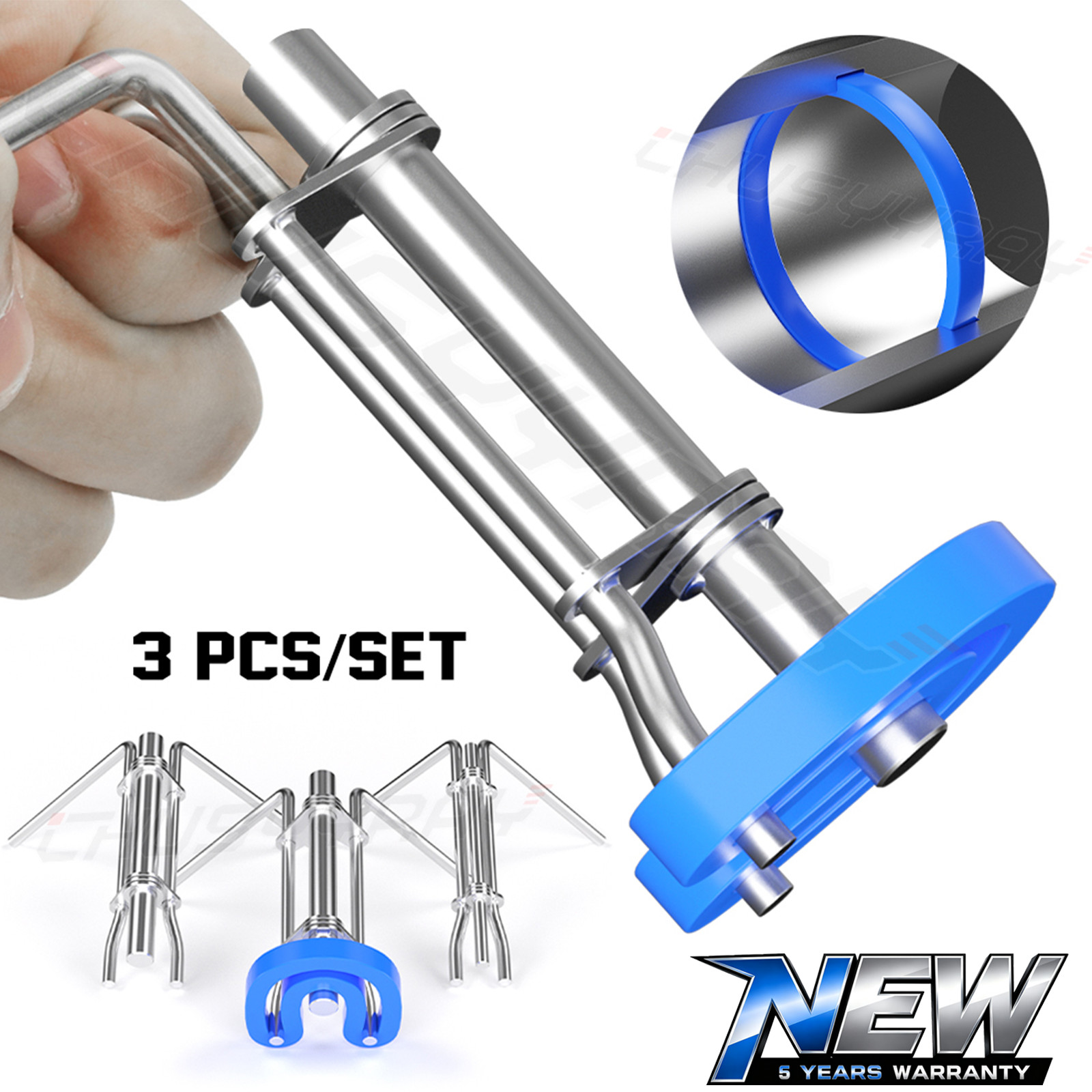 3-Pack Hydraulic Seal Installation Tools & Gland Nut Wrench Set for Easy Repairs