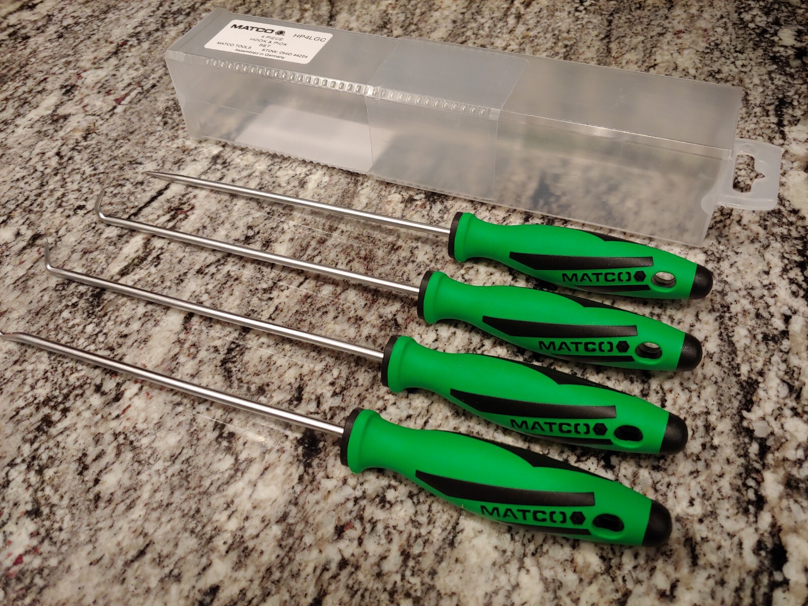 Matco Tools 4 PIECE LONG MINI HOOK AND PICK SET – GREEN