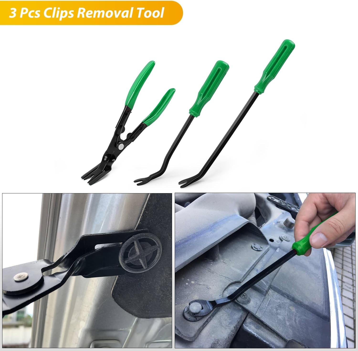 102Pcs Trim Removal Tool Kit, Car Push Pin Nylon Bumper Retainer Clip Set, Faste