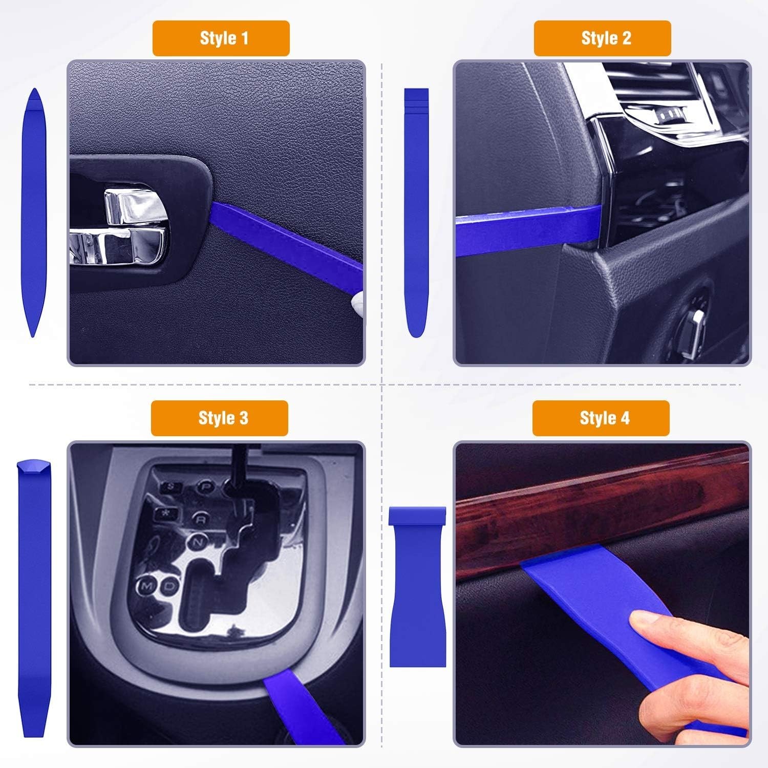 Gooacc 8-Piece Auto Trim Tools in Blue – Lightweight and Multi-Use Solution