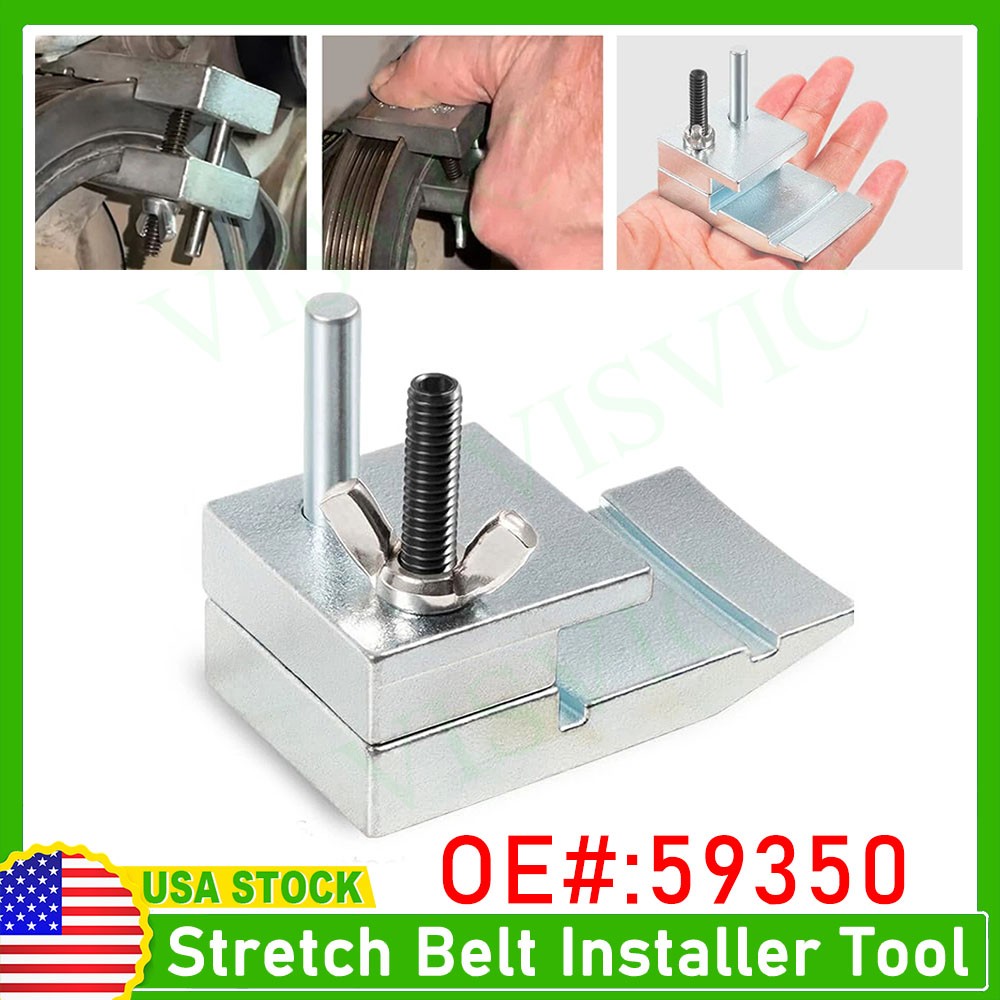 59350 Stretch Belt Installer Tool Fits for Extra Deep Double Pulleys for Ford/GM