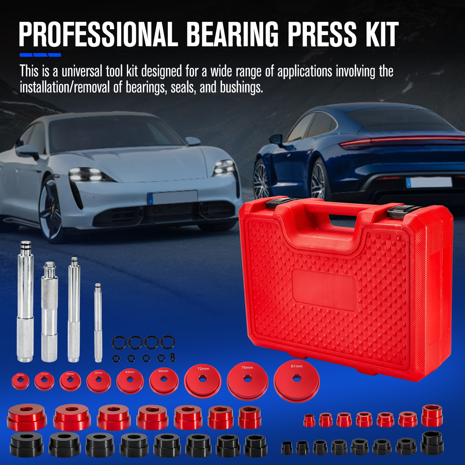 New Bearing Press Kit Bearing Race and Seal Driver Set Installer Universal Tool