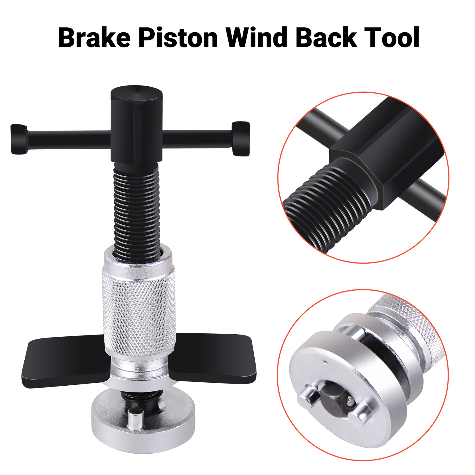 Repair Tool For Disc Brake Pad Spreader Caliper Piston Compressor Press 45#Steel