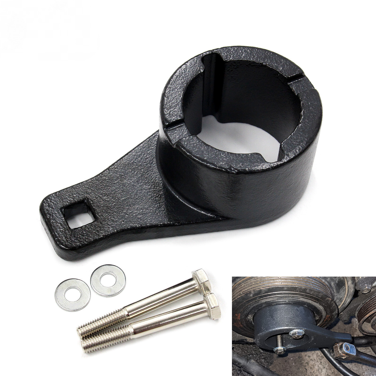 For Toyota Lexus Harmonic Damper Pulley Holding Tool Kit Crankshaft Crank Holder