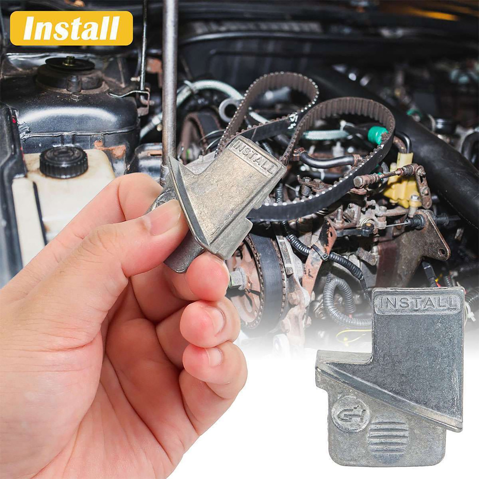 2Pack Metal Stretch Belt Remover & Installer Tool Part Set For Car Auto Truck