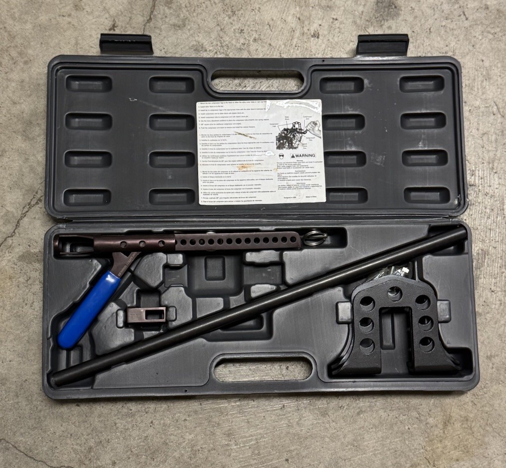 Blue Point Universal Valve Spring Compressor YA9140A Tool with Storage Case Gray