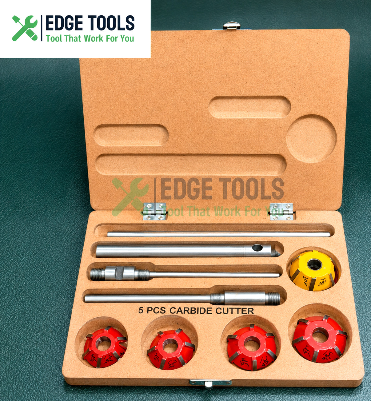 Carbide Tipped Valve Seat Cutter 5 Pcs Set For Vintage & Modern Car & Bikes