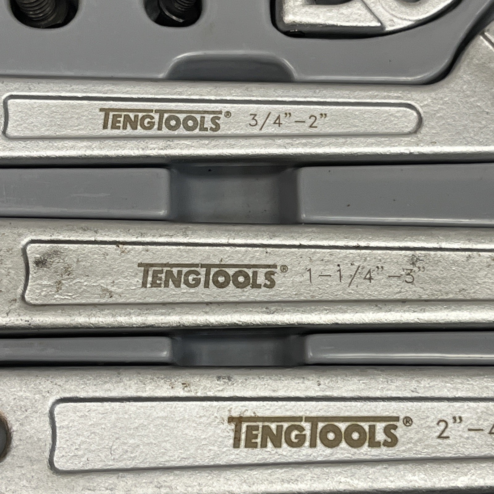 Teng Tools 8 Piece Hook & Pin Spanner Wrench Set In Tool Box Tray TTHP08