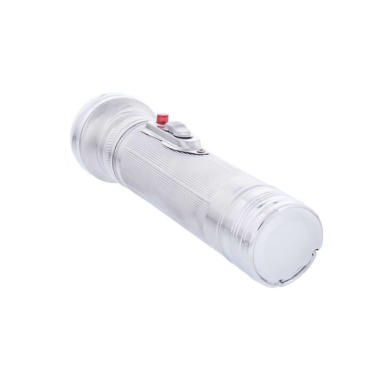 United Pacific 110917 All-Metal Chrome Vintage Style LED Flashlight – 1 Unit