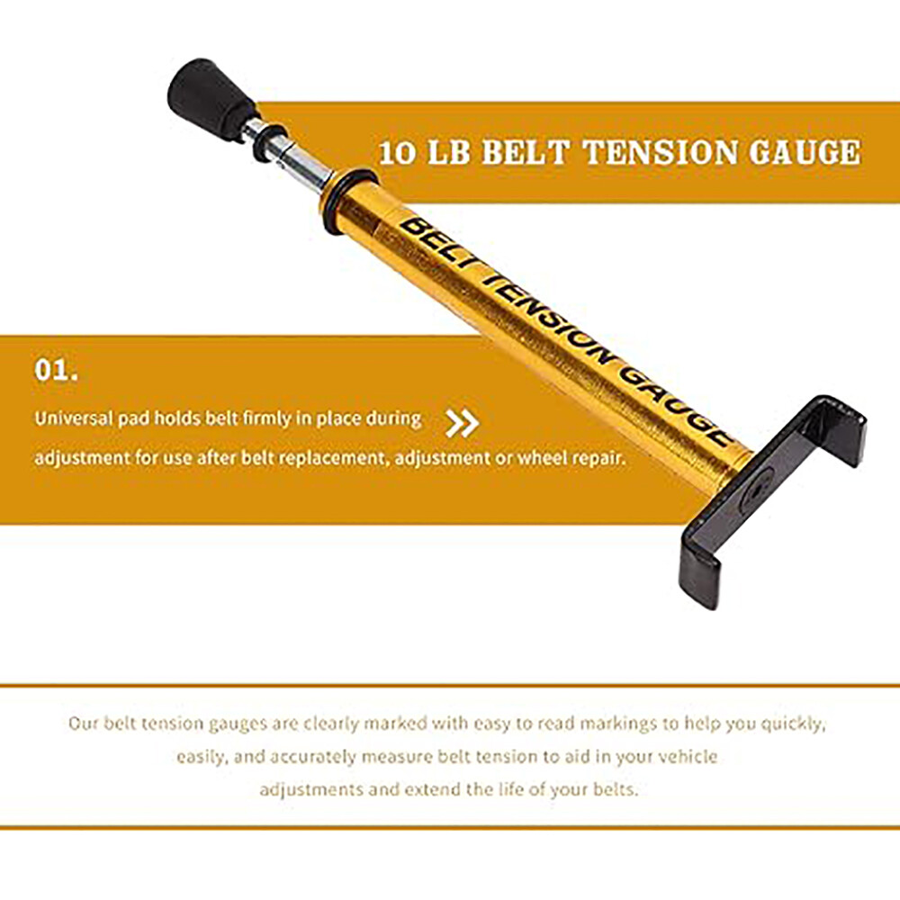 10 Lb Belt Tension Gauge Metal Motor Belt For Accurate Motorcycle Setting