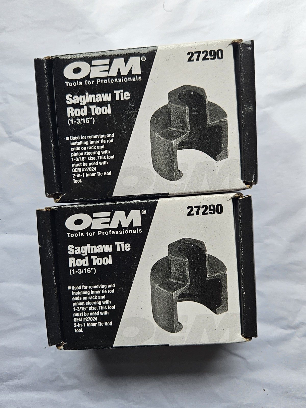 2 PACK PIECE- OEM Saginaw Tie Rod Tool 1- 3/16″ Inch Item# 27290