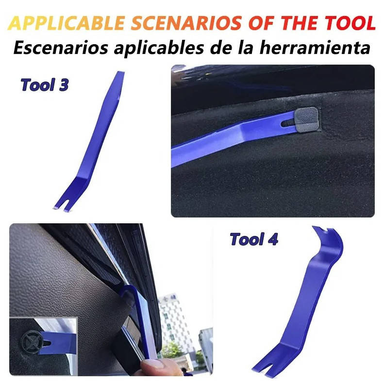 5pcs No‑Scratch Trim Removal Kit – Plastic Pry Tools for Car Panels – NEW