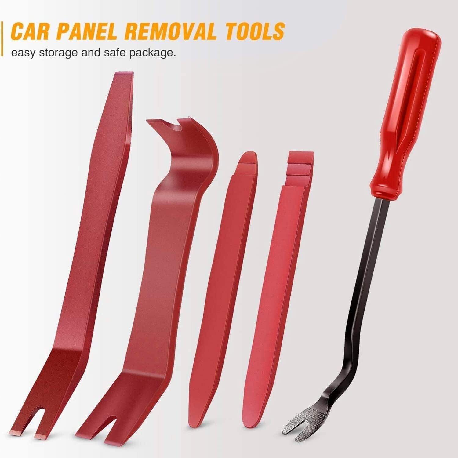 5pcs Car Door Trim Removal Tool Pry Panel Dash Radio Body Clip Installer Kit Set