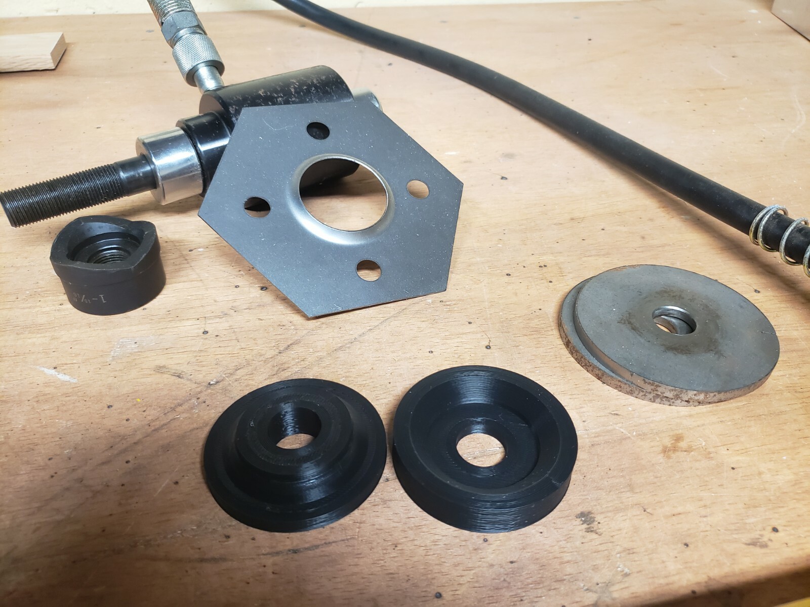 Sheet Metal Dimple Die Set for Harbor Freight Hydraulic Punch Driver Kit