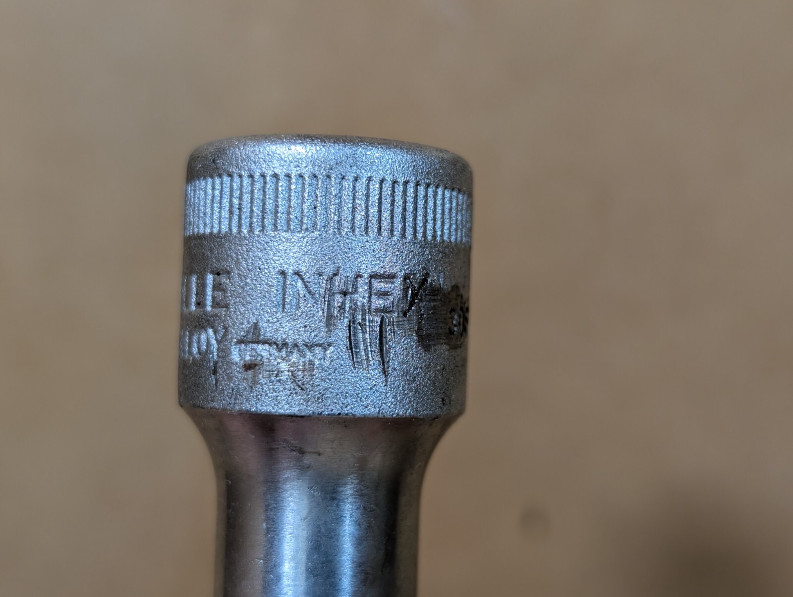 Vintage Mercedes Benz Stahlwille 8mm Cylinder Head 1/2 Socket Hex Bent Dogleg