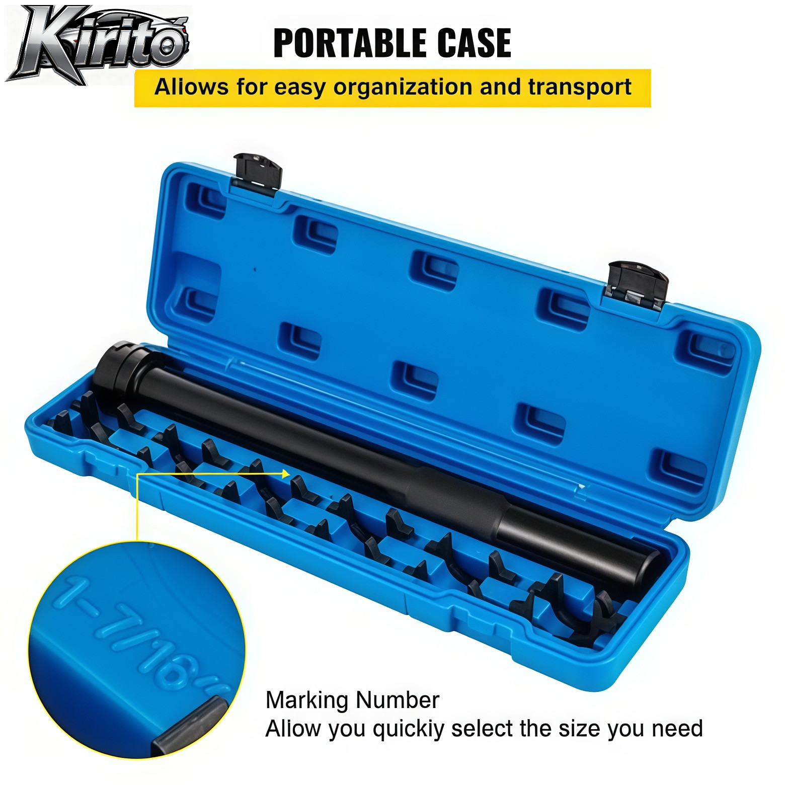 13-Piece Inner Tie Rod Tool Kit + 12 SAE/Metric Adapters for Removal & Installat