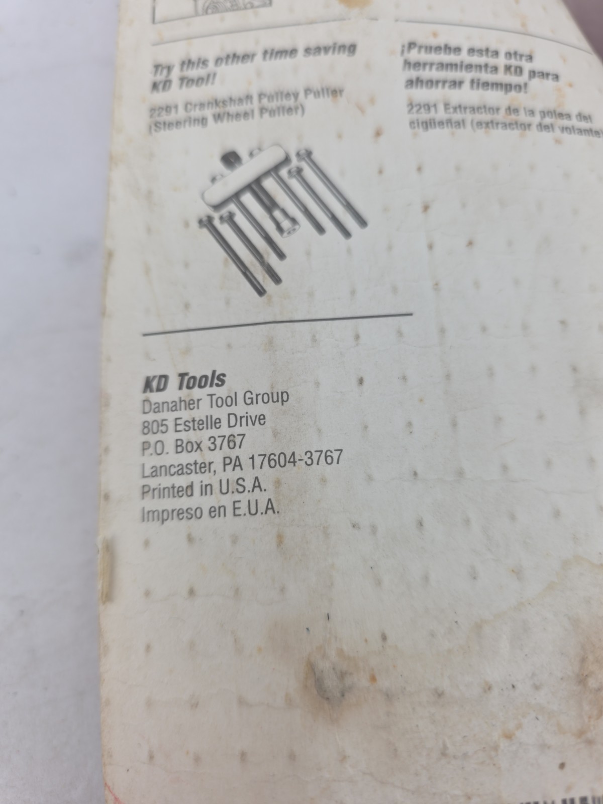 Lot of 5 KD 3282 “Chrylser” Chrysler Misprint Timing Belt Tension Tools NOS USA!