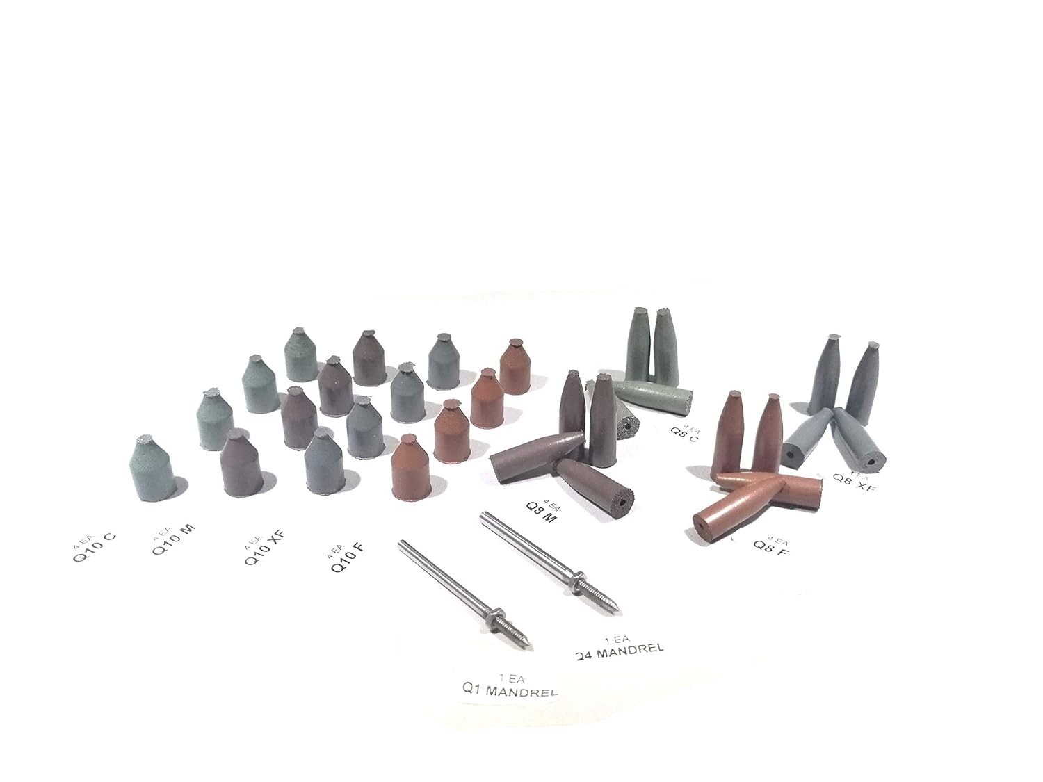 Cratex Z108 Point Kit – 34 Piece Silicon Carbide Set for Metal Polishing