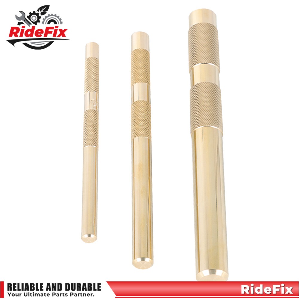 61360 3Pcs Brass Drift Punch Set 3/4″ 1/2″ 3/8″ Hand Tool Punches Tool Home use