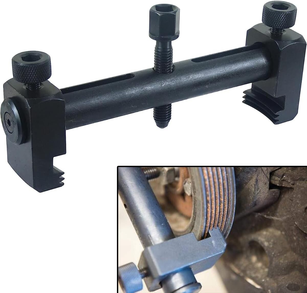 Ribbed Drive Crankshaft Auxiliary Pulley Removal Puller Tool Kit