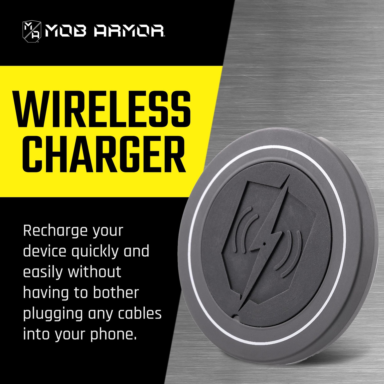 Mob Armor Flex Magnetic Wireless Charger, White Elephant for Men