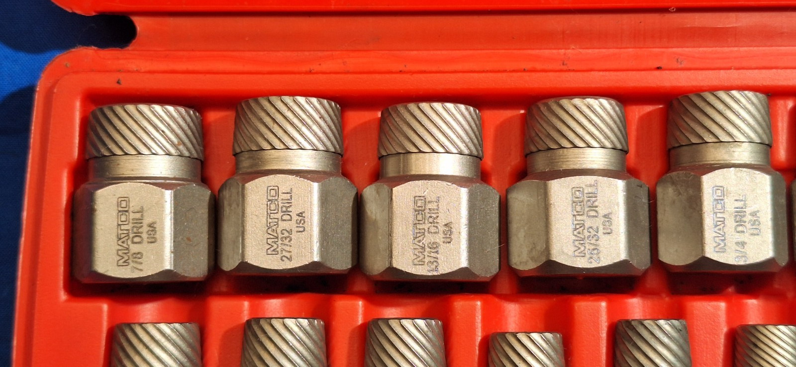 Matco Tools SEXS25 25 piece hexagonal head multi spline screw extractor set
