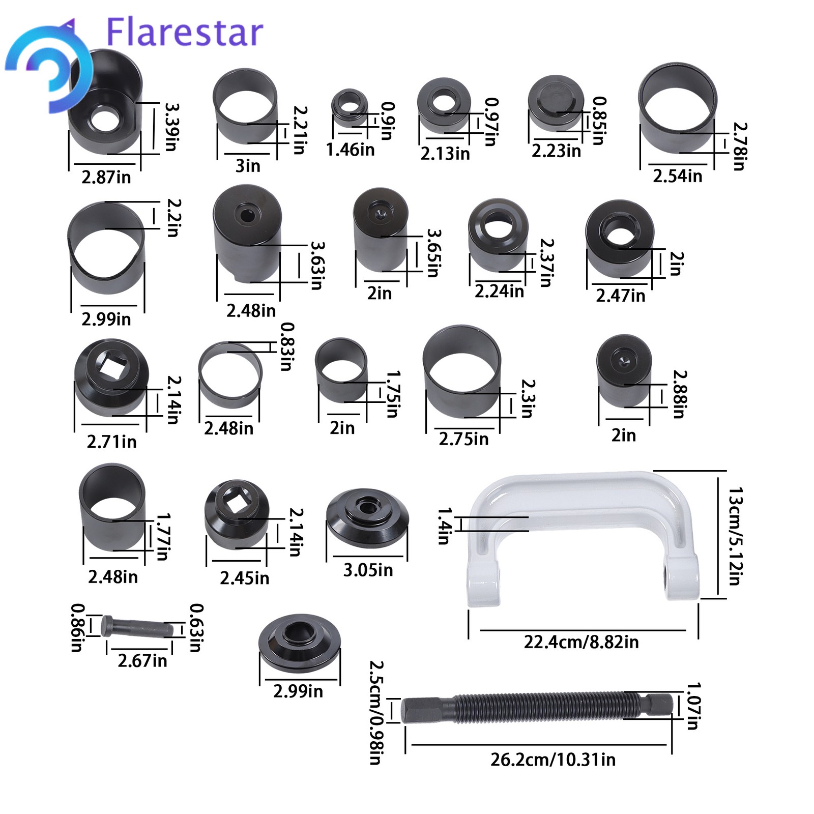 Master Ball Joint Press Kit Heavy Duty 23Pcs Ball Joint Removal Tool